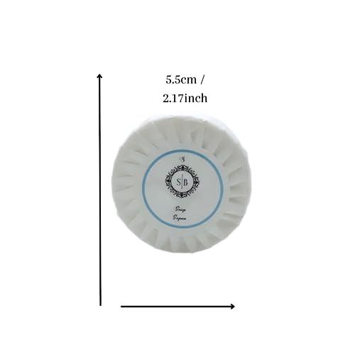 SB Essentials LLC Soap SB | Toiletries Bulk Set | Mini Amenities for Hotels, Air bnb, Yachts, Gym, Travel Size |50g Bar Soap Travel Size | 50 Pieces