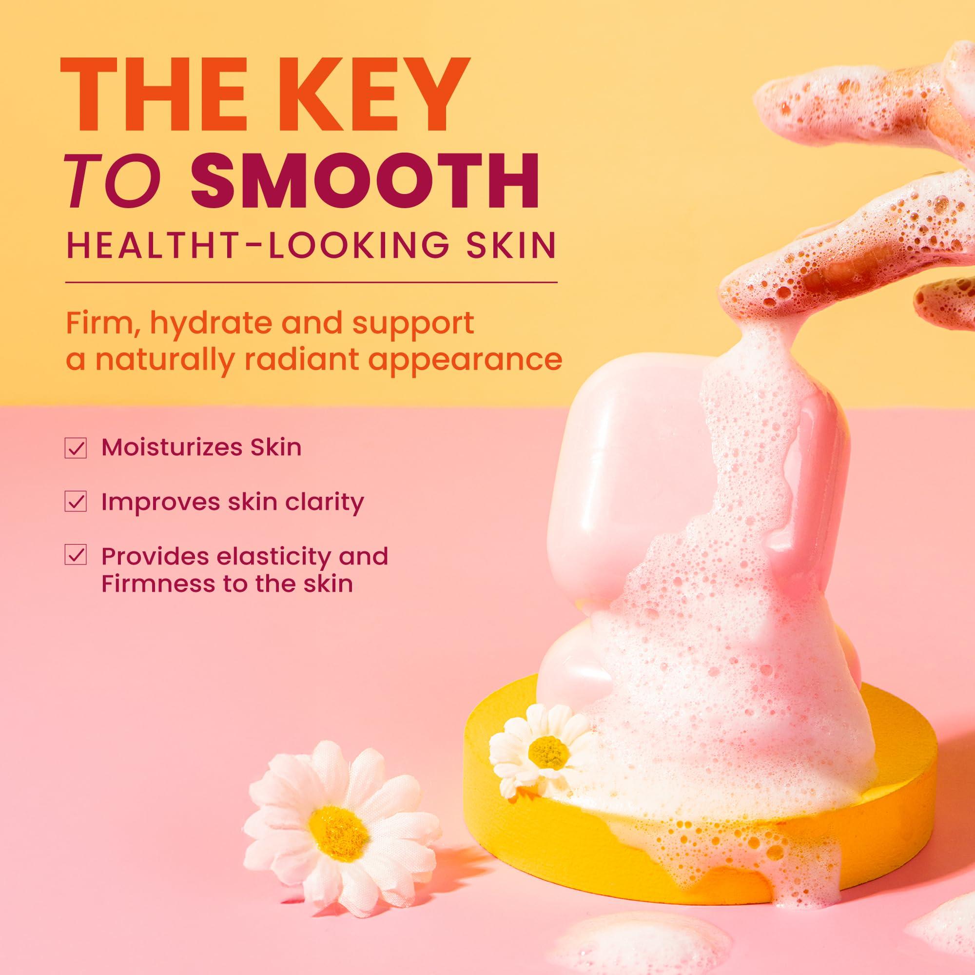 Koji White Koji White Kojic Acid & Collagen Skin Brightening Soap for Face & Natural Glowing Skin - Moisturizer, Body Cleansing Bar, Reduce the Appearance of Wrinkles, Vegan, Paraben-Free, 2.82 oz (2 Bars)