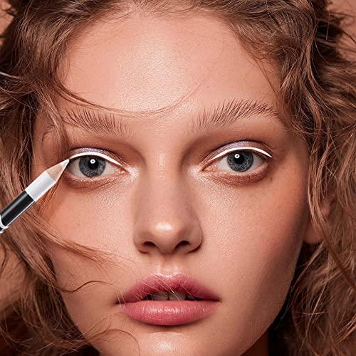 WENJLYJ WENJLYJ 12 PCS White Eyeliner Pencils,Professional Long Lasting Waterproof White Makeup Pencils,Highly Pigmented Inner Corner Eye Highlighter Eyeliner Pencil White Eye Liner Pen Sets for Women