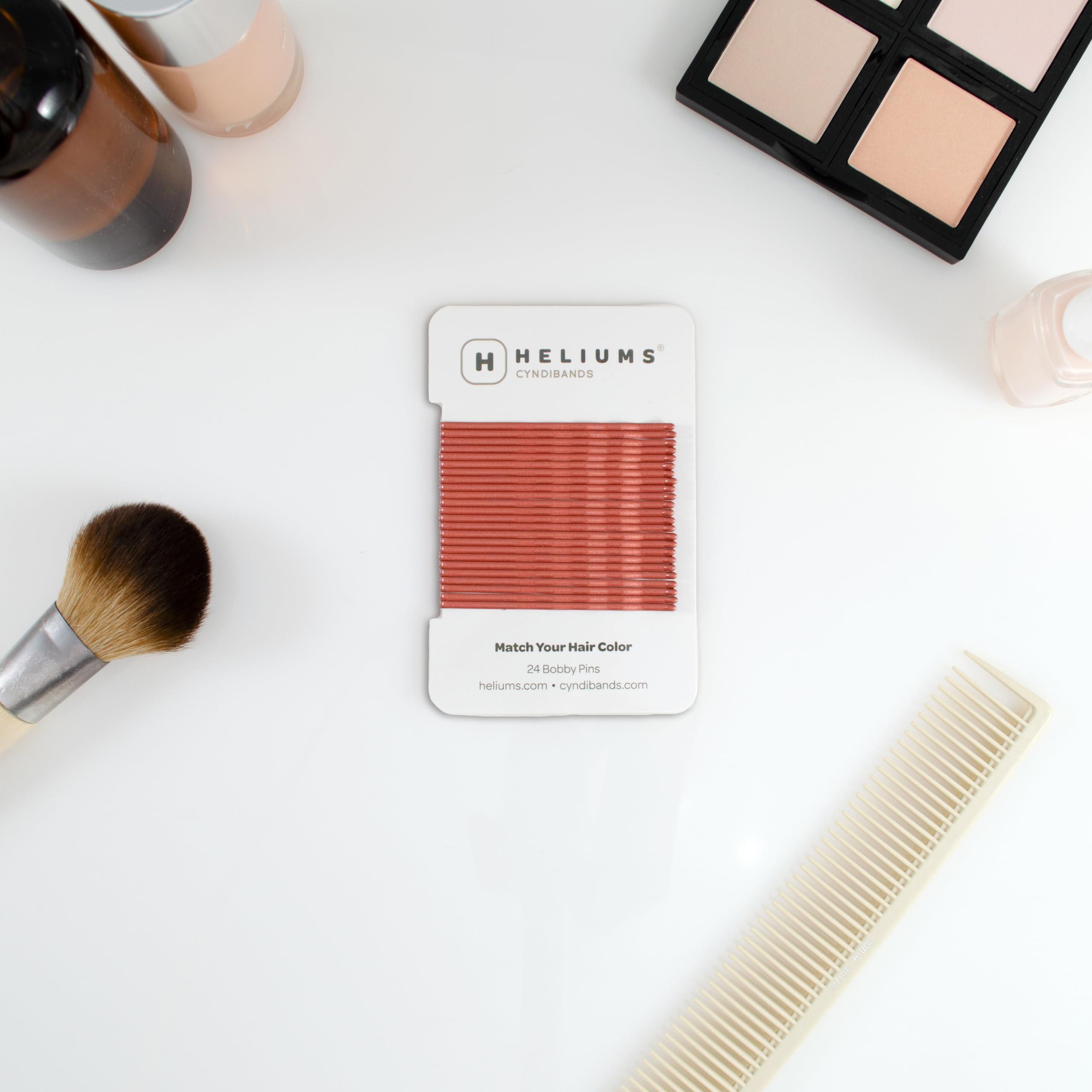 Heliums Heliums Large Bobby Pins - Auburn Red - 2.5 Inch Extra Long Wavy Hair Pins - 24 Pack