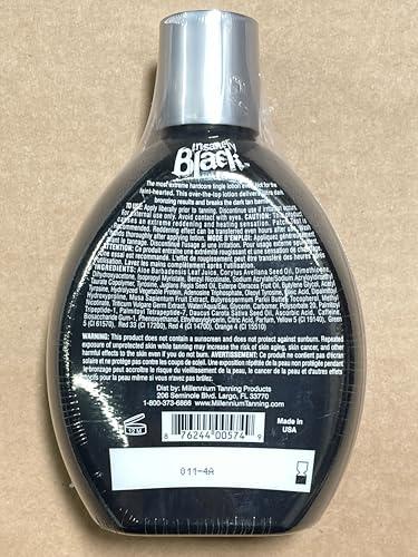 Millennium Tanning Products Millennium Tanning Insanely Black 60x, Mega Tingle Dark Tanning Lotion, 13.5 Ounces