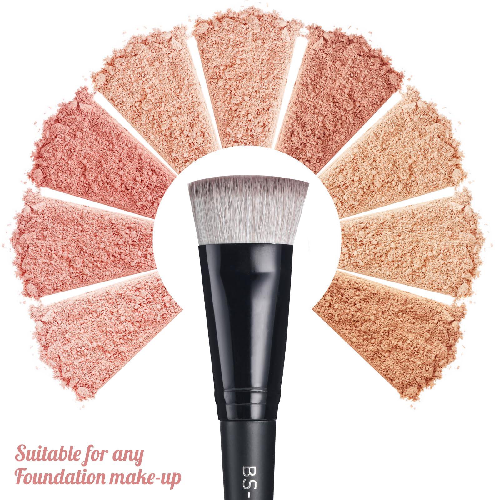 BS-MALL BS-MALL Foundation Makeup Brushes Pack of 2 Perfect Makeup Brushes for Home & Travel