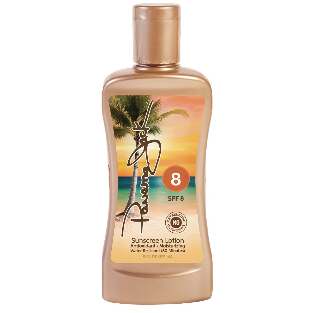 Panama Jack Panama Jack Sunscreen Tanning Lotion - SPF 8, PABA, Paraben, Gluten & Cruelty Free, Antioxidant Moisturizing Formula, 6 FL OZ (Pack of 6)
