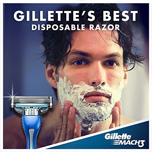 Gillette Gillette Gillete Mach 3 Smooth Shave Disposable Razor, 3 Count