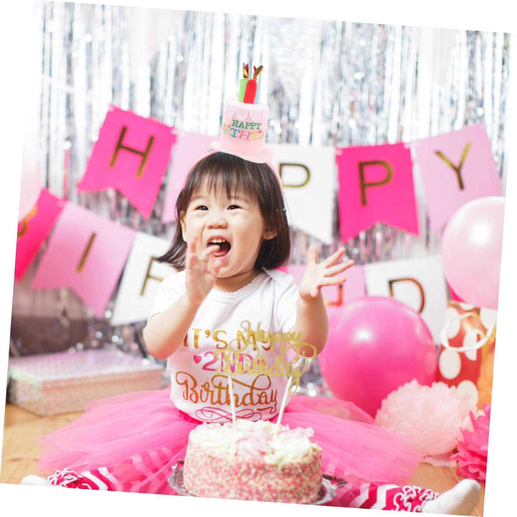 NOLITOY NOLITOY Candle Headband Party Accessory for Boys and Girls 3PCS Boys and Girls Party Hair Hoops Birthday Theme Easy Wear