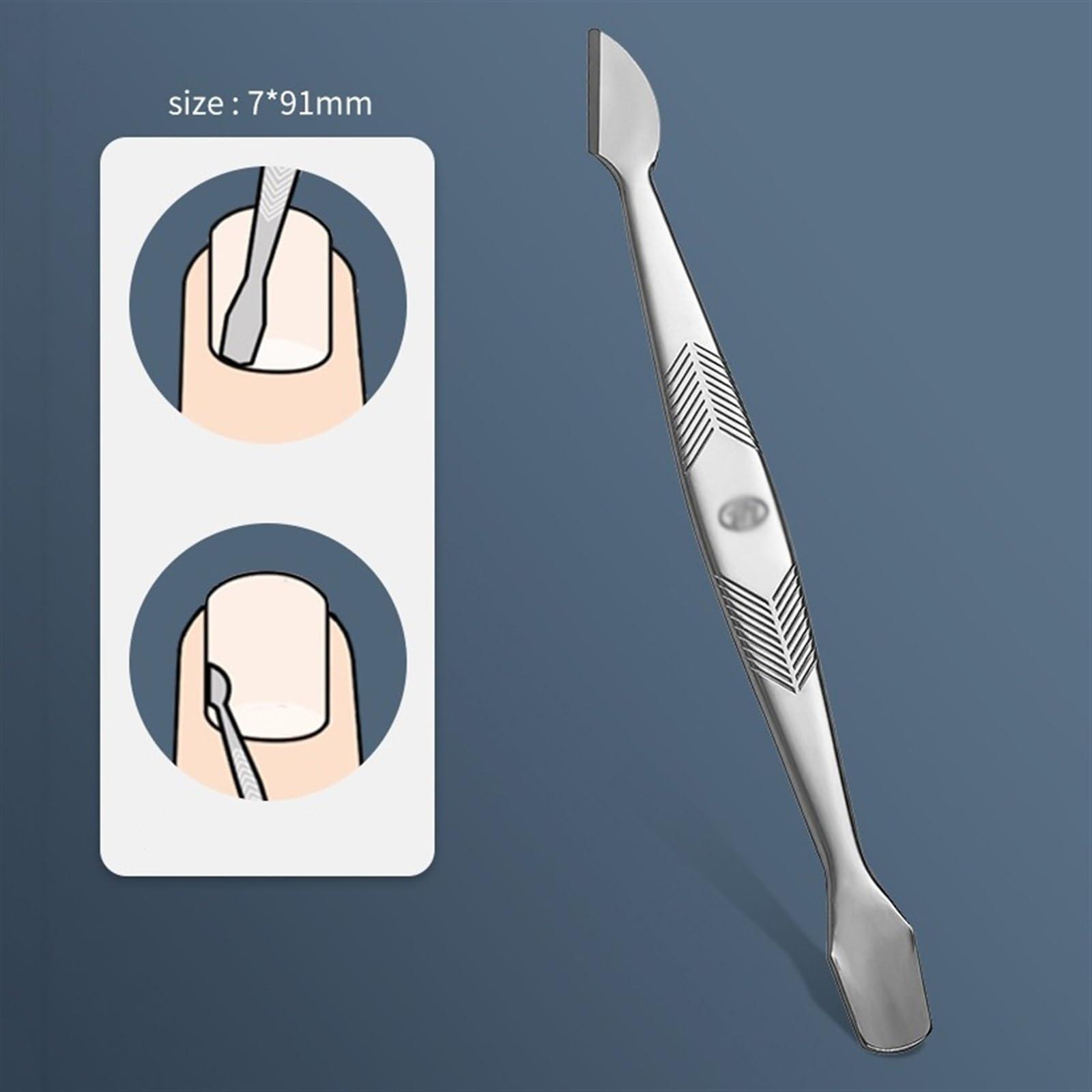 JUNXIAN Nail Scissors Set 7 Pieces Manual Set, Nail Clipper Kit, Carbon Steel Nail Clipper Tools Portable Travel Grooming Kit, Nail Care Tools with Metal Case Nail Clipper Set(Gold)