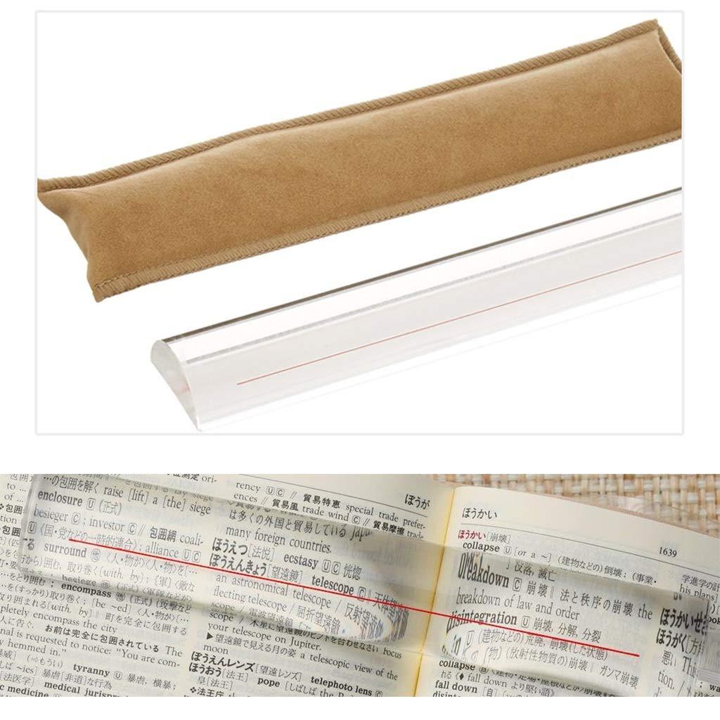 DLT DLT 15CM MagniBar Magnifying Bar with Pearl Line, Illuminated Bar Loupe for Small Print, Portable Strip Reading Glass for Scenarist, Seniors, Macular Degeneration,