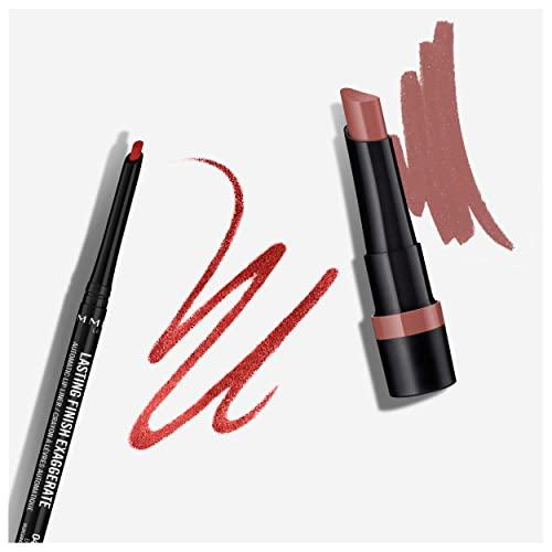 Rimmel Rimmel Lasting Finish Exaggerate Automatic Lip Liner, 45 Epic Burgandy (Pack of 2)