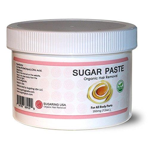 Sugaring NYC Sugaring Paste for Bikini, Brazilian, Arms, Legs Easy to use at home + Bonus Sugaring Tweezer, Sugar Applicator and Stips
