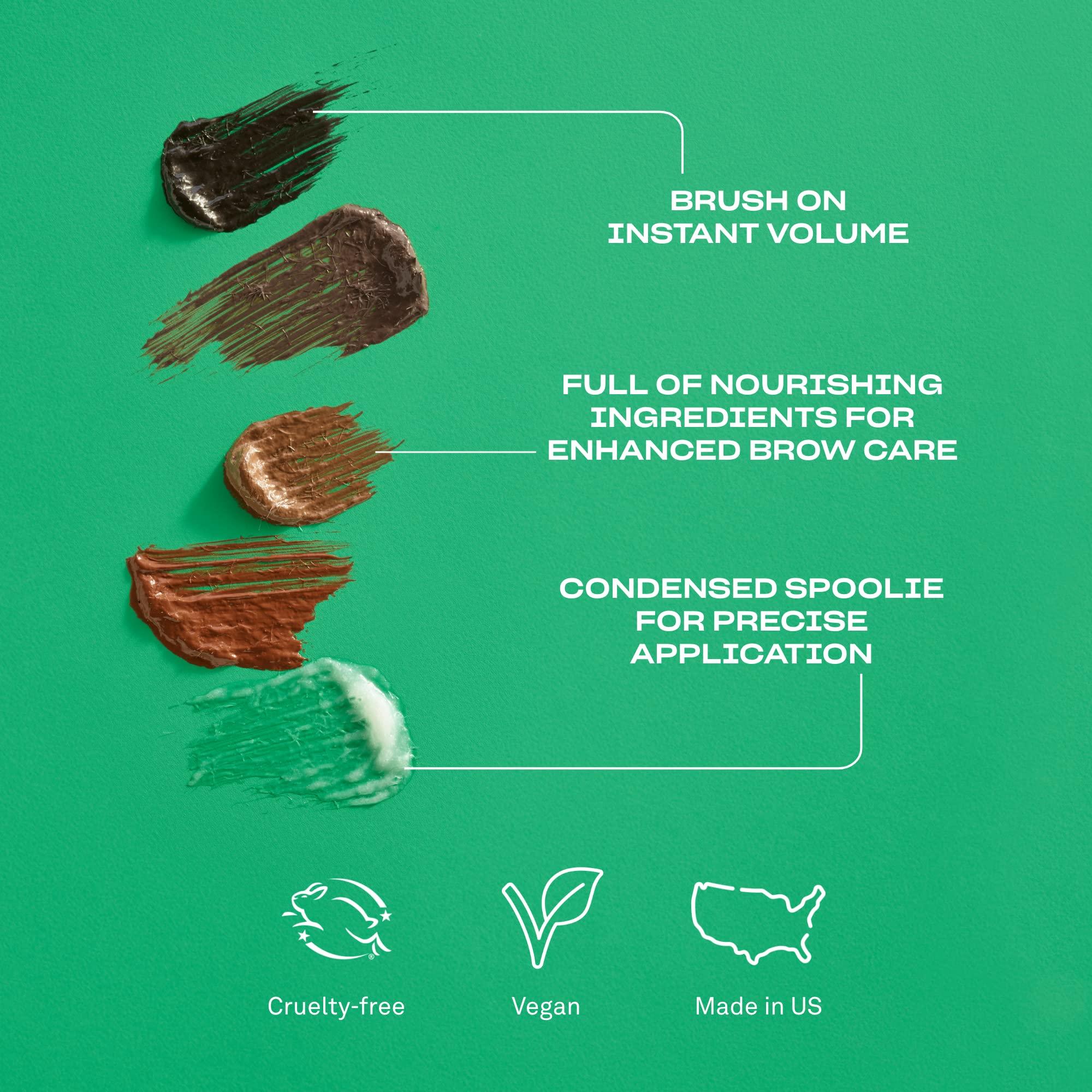 BABE ORIGINAL Babe Original Volumizing Eyebrow Filler For Thicker Brows - Tinted Brow Gel with Peptides & Biotin, Smudge Resistant Brow Mascara, Dark Brown