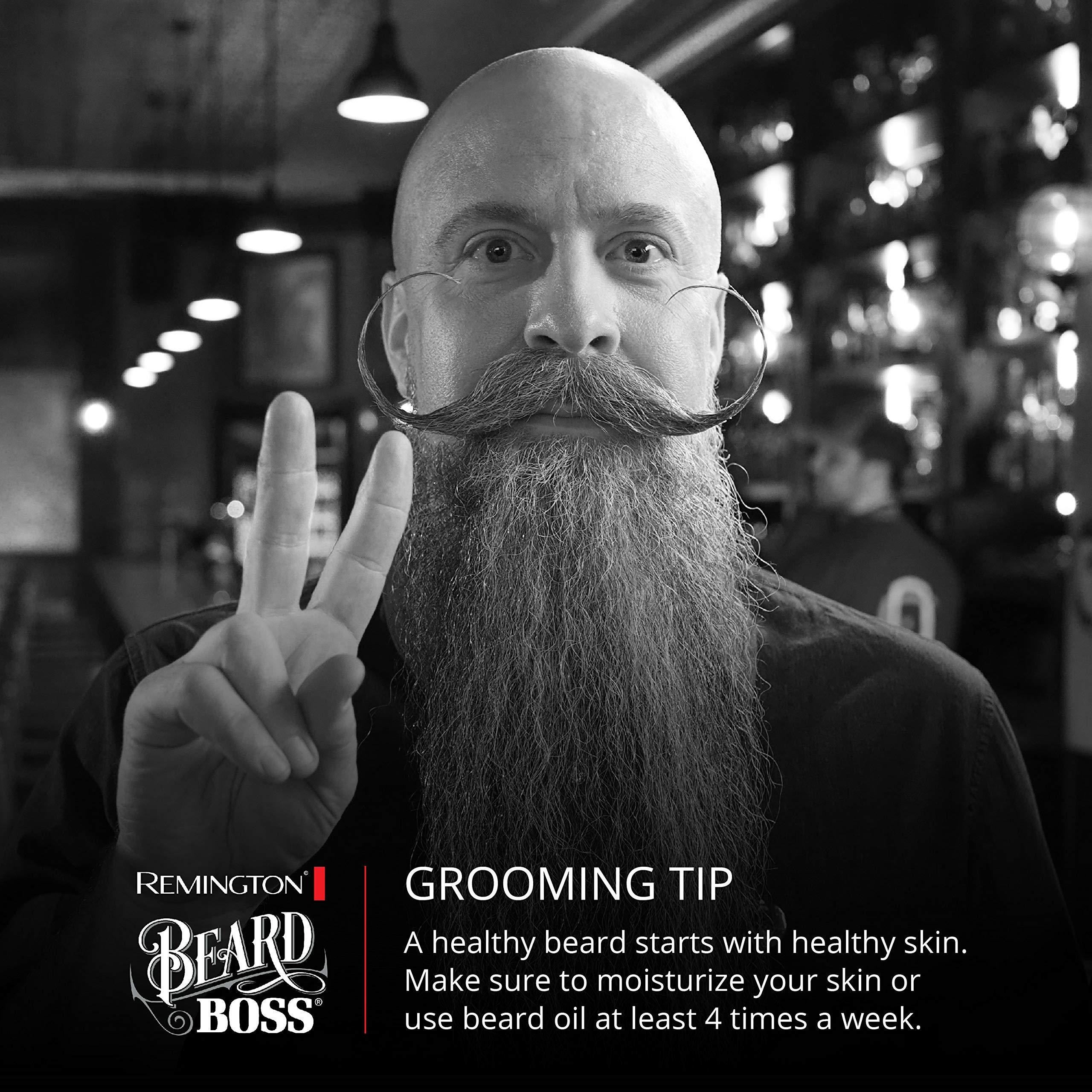 Remington Remington Vacuum Beard Trimmer,13 Length and Style Settings with Adjustable Length Comb (2-18mm),Vacuum Trimmer for Beard, Mustache, and Stubble, Rechargeable Lithium Power, Washable, Removable Blades