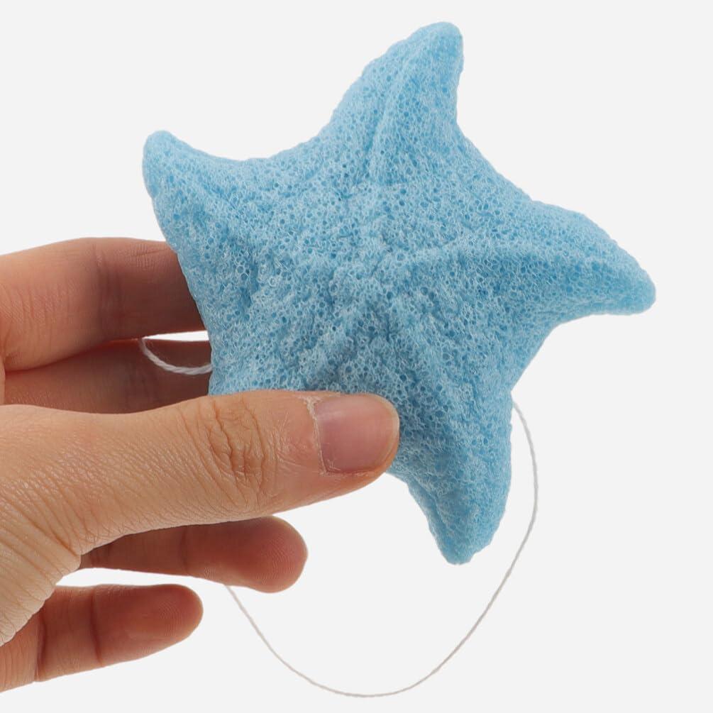 Baluue Baluue 2pcs Baby Sponge for Bathing Cute Star Shaped Kids Bath Sponges Shower Sponges Bath Sponge Bathroom Accessories for Infants