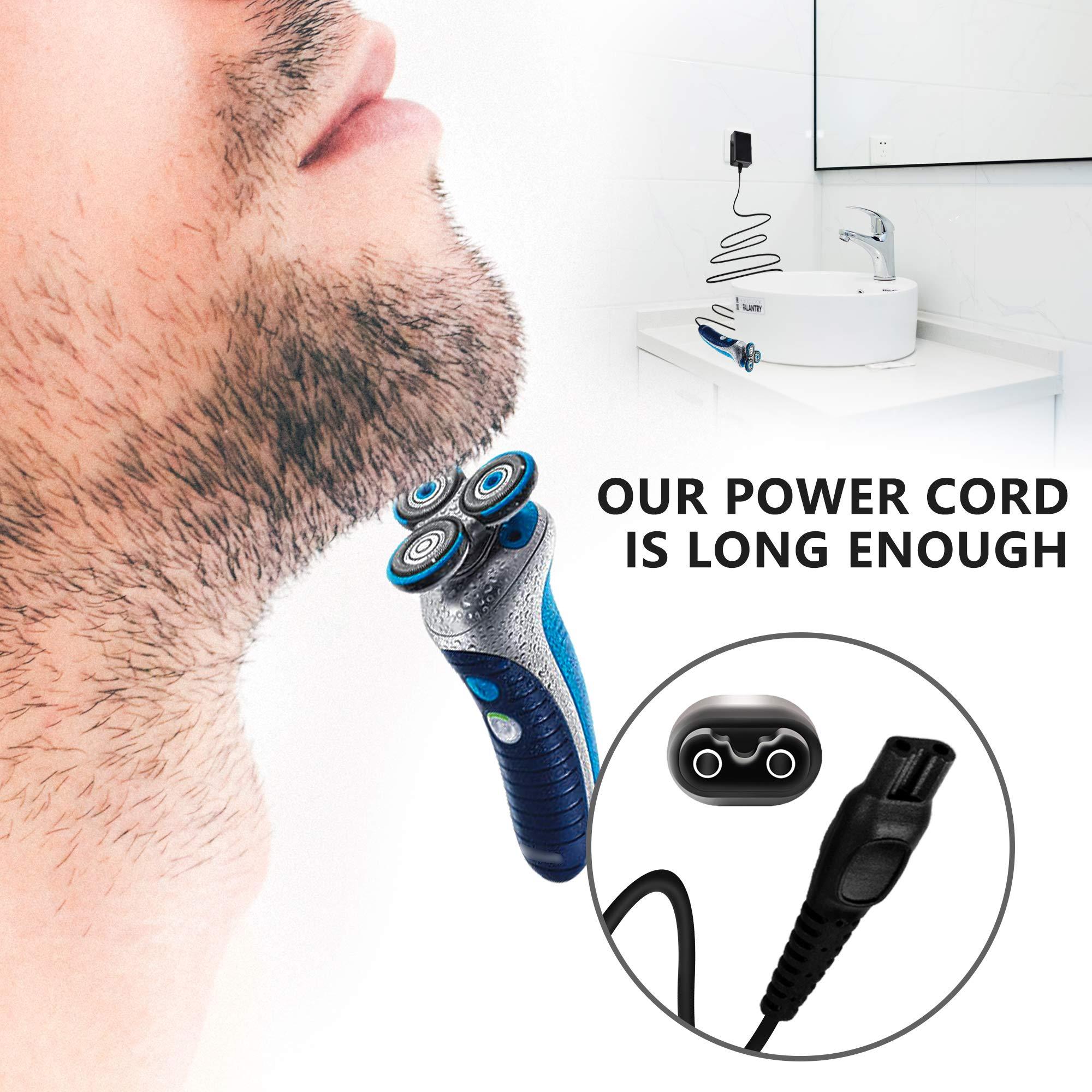 PwrON PwrON Philips Razor Charger, 15V 5.4W AC DC Adapter (6.6ft) Fits for Philips Norelco HQ8505/8500X Shaver Razor HQ RQ QC QT at PT XL HS Series, HQ6070 AT810 PT720 RQ1250 S5000 7867XL QT4050 YS524