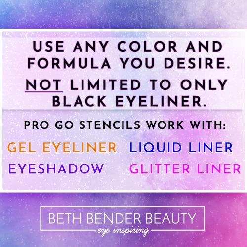 Beth Bender Beauty Beth Bender Beauty Pro Go Eyeliner Stencil | Cat Eyeliner Stencil | Made in USA | Cruelty Free & Vegan (1-Pack)