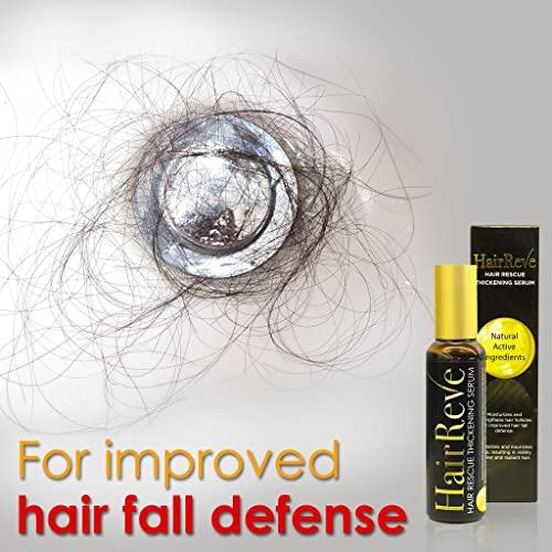 HairReve HairReve Hair Rescue Serum and Shampoo System, Follicle Care for Overall Healthier Hair (Thickening Serum and Shampoo Pack)