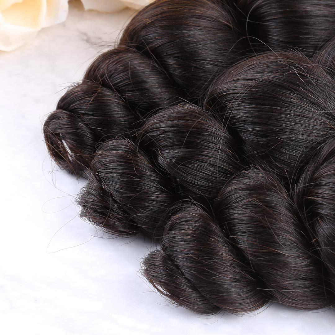 Bella Hair Bella Hair Best One Donor Human Hair Extensions Natural Color Virgin Human Hair Loose Wave 3 Bundles 14"16"18"