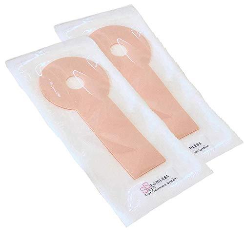 Seamless Skin SEAMLESS SKIN Scar Removal Treatment System (Set of 2) Silicone Gel Sheets - Mastopexy Areopexy Recovery - Breast Anchor Lift For Post Op Surgery & Stretch Marks Reducer
