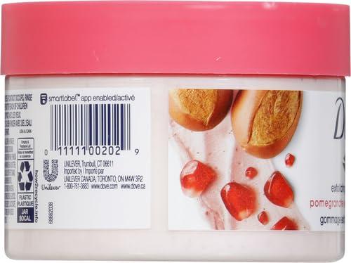 Dove Dove Scrub Pomegranate & Shea Butter For Silky, Soft Skin Body Scrub Exfoliates and Provides Lasting Nourishment 10.5 oz