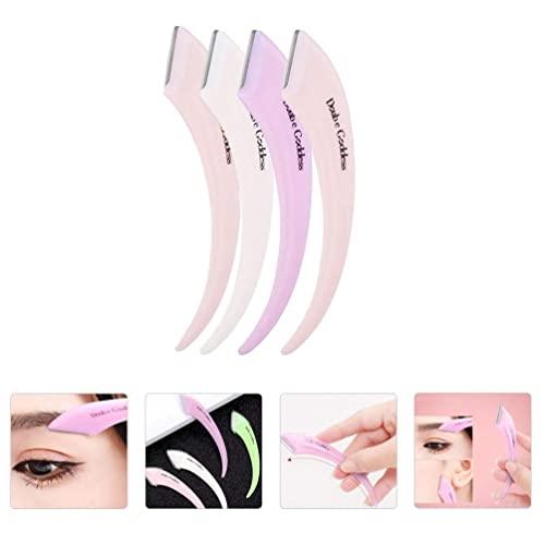 Beaupretty 4pcs Eyebrow Tools Makeup Tool Kit Eyebrow Trimming Tools Eyebrow Trimmer Shaver Face Eyebrow Razor Makeup Eyebrow Shaver Facial Hair Trimmer Eyebrow Shaper Brow Razors Hair Razor