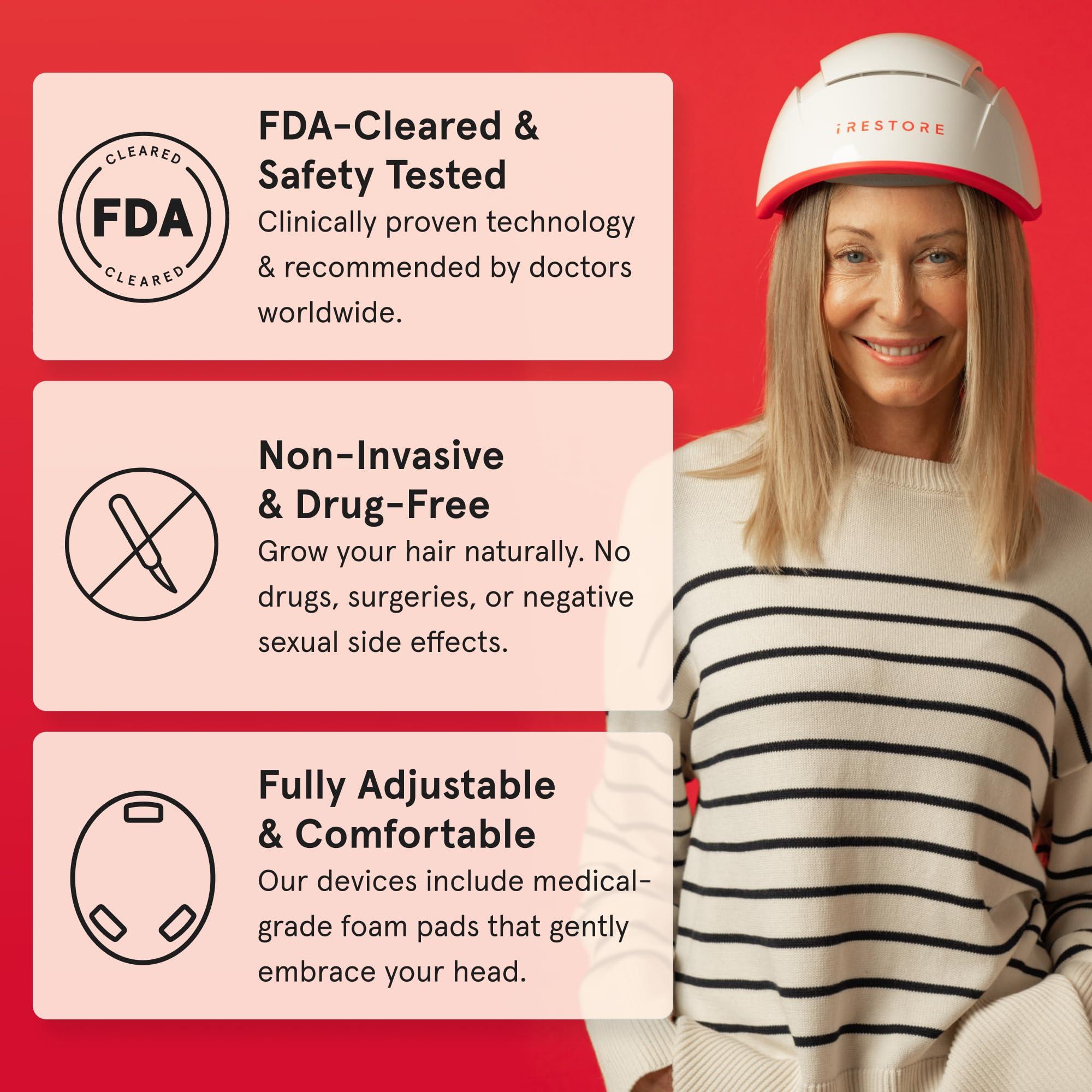 iRestore iRestore Skincare & Hair Care Power Duo LED Therapy for Radiant Skin & Laser Hair Growth System