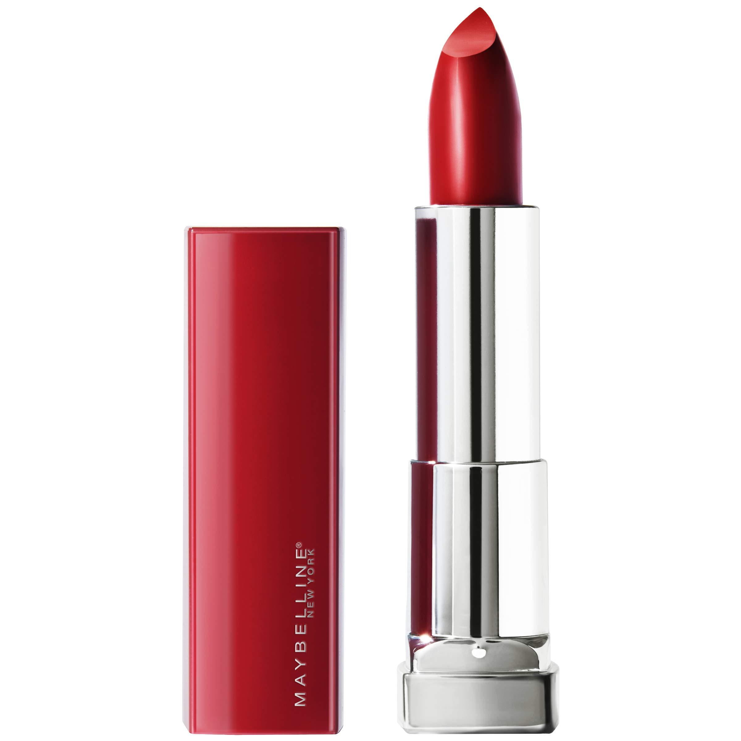 MAYBELLINE Maybelline Color Sensational Made for All Lipstick, Crisp Lip Color & Hydrating Formula, Ruby For Me, Red, 1 Count