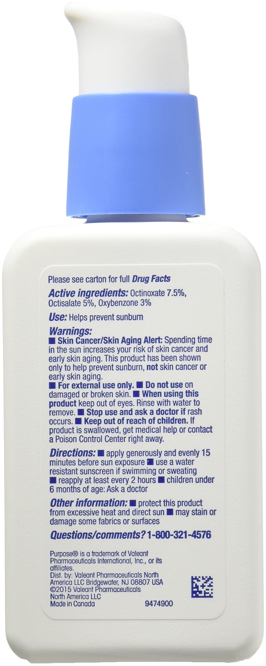 With a Purpose PURPOSE Dual Treatment Moisturizer, SPF 10 4 oz (Pack of 2)