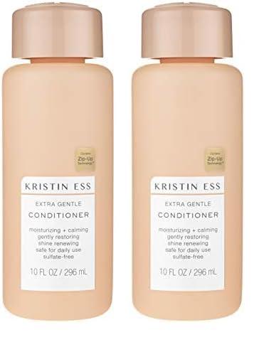 Kristin Ess Kristin Ess Hair Extra Gentle Conditioner for Sensitive Skin + Scalp, Moisturizing + Hydrating Conditioner for Dry Hair, Vegan, Color Safe + Keratin Safe, 10 fl oz (Pack of 2)