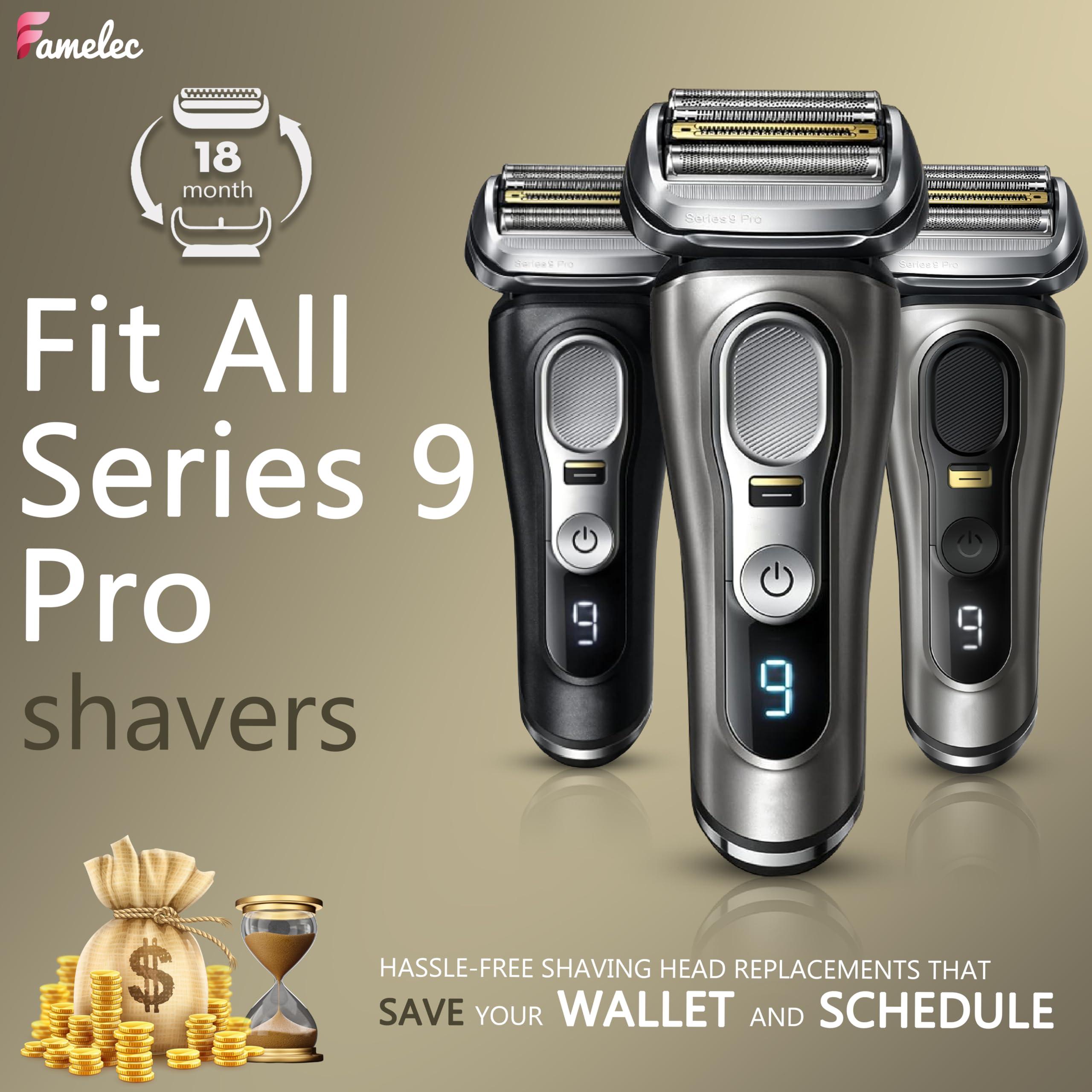 FAMELEC FAMELEC 94M Electric Razor Head for Braun Series 9 Pro, Compatible with Braun Series 9 Replacement Heads, Fit for Braun S9 Sport Replacement Head 9599cc, 9330s Wet&Dry, 9487cc, 9597cc, 9577cc, 9567cc