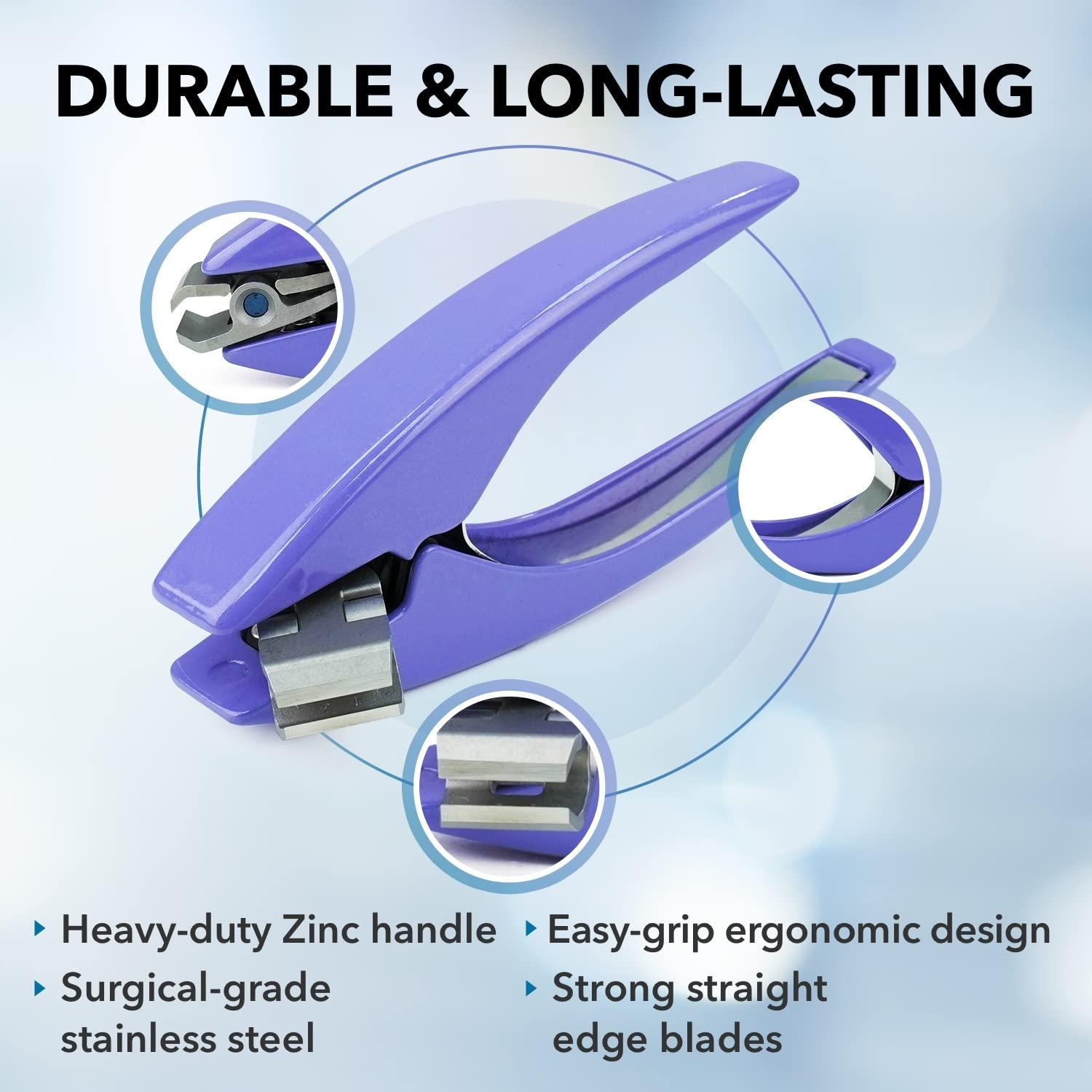 Azurro CLIPPERPRO Omega Select Toenail Clipper - Toe Nail Clipper for Women, Men, and Seniors | Ergonomic, Easy to Grip Small Nail Clippers | Nail Cutters with Steel Blades and 180 Degree Swivel Head