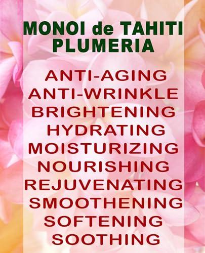 Botanical Beauty Botanical Beauty MONOI DE TAHITI PLUMERIA OIL Pure Natural. 2 Fl. Oz.- 60 ml. for Face, Skin, Hair, Nail Care and Body