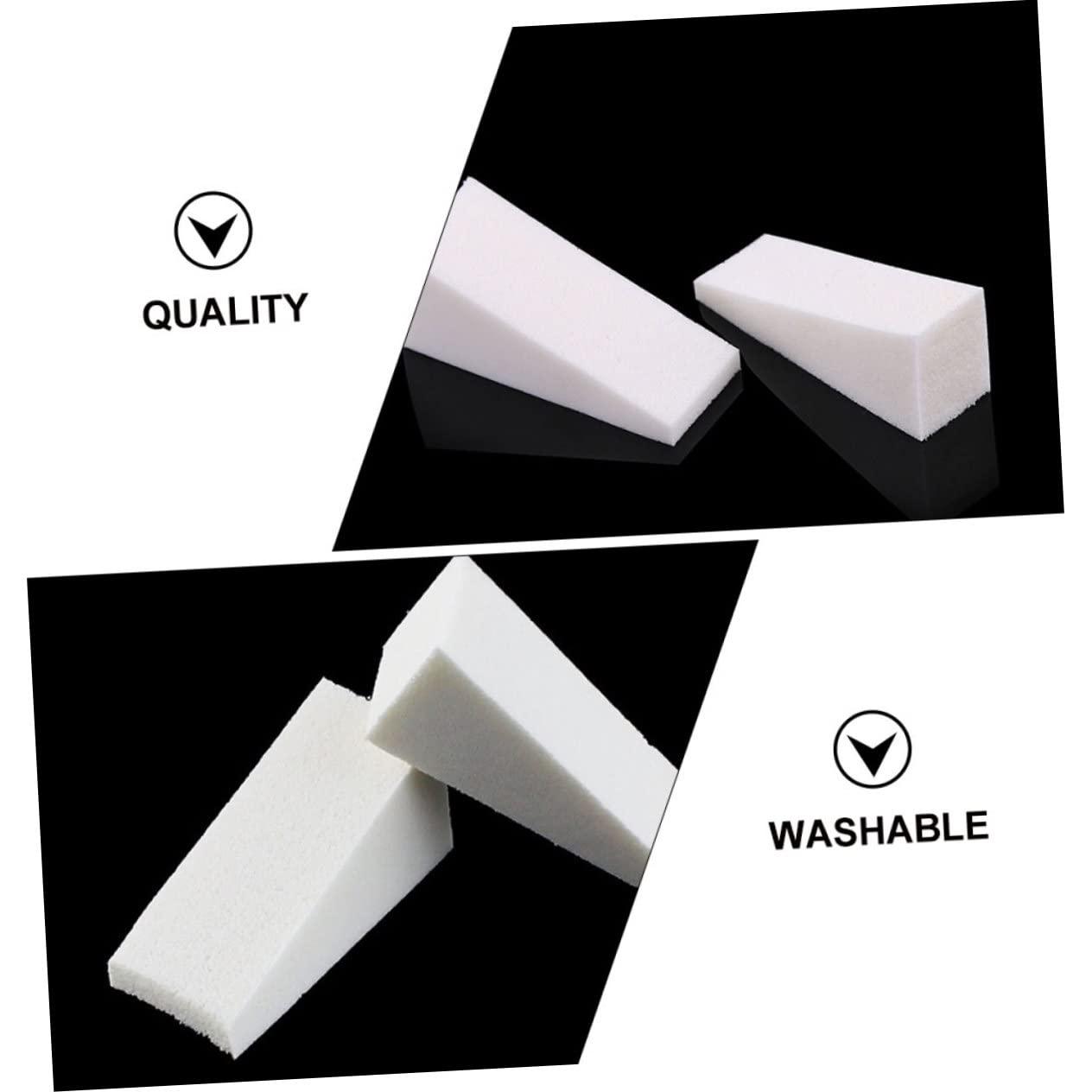 minkissy minkissy Makeup Sponges Wedges Large 48pcs Nail Art Sponge Set for Eye and Nose Touch-ups