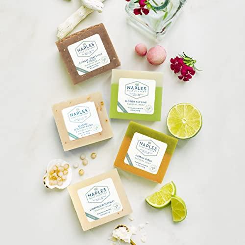 Naples Soap Company Naturally Better Skin Care Naples Soap Company Natural Shea Butter and Olive Oil Soap Bar Antioxidant-Rich Soap Bar Naturally Moisturizes for Smooth, Supple Skin No Harmful Ingredients Pure Paradise, 4.5 oz