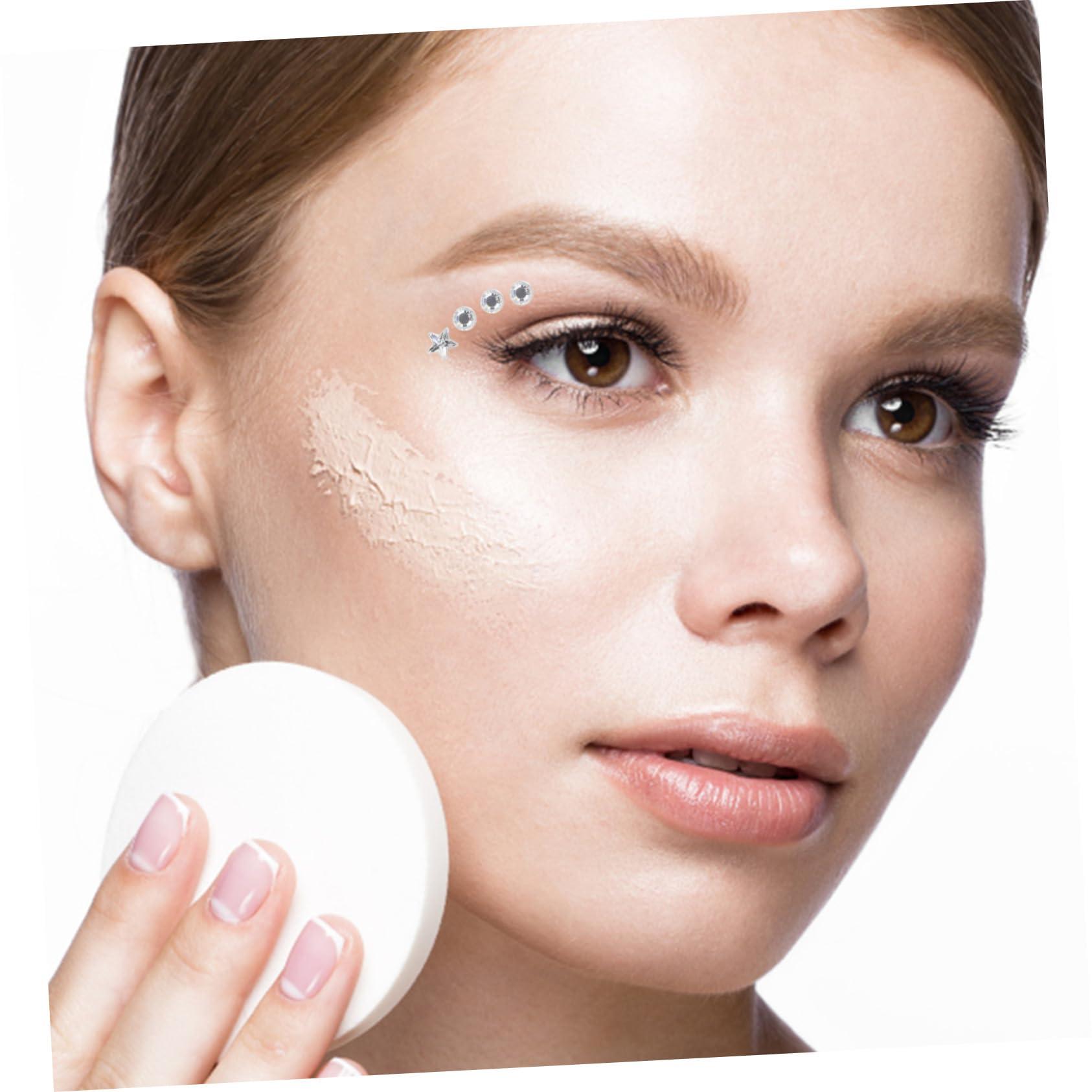 Hemoton Hemoton 1 Sheet Rhinestone Stickers Nail Sticker Face Gems Facial Gems Sticker Face Jewels Stickers Gems for Makeup Eye Sticker Face Jewels Stick on Body Jewels Jewelry Resin