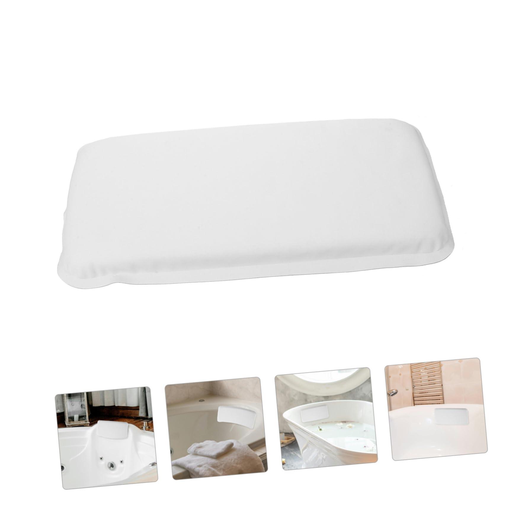 Hemoton Hemoton 2 Pcs Bathtub Cushion Waterproof Pillow Bath Headrest Pillow Bath Spa Pillow The Pillow Bathtub Pillows Bath Neck Waterproof Bath Mat Bath Cushion for Tub for Adults White