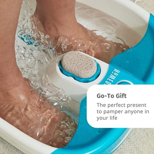 Homedics HoMedics Bubble Mate Foot Spa, Toe Touch Controlled Foot Bath with Invigorating Bubbles and Splash Proof, Raised Massage nodes and Removable Pumice Stone