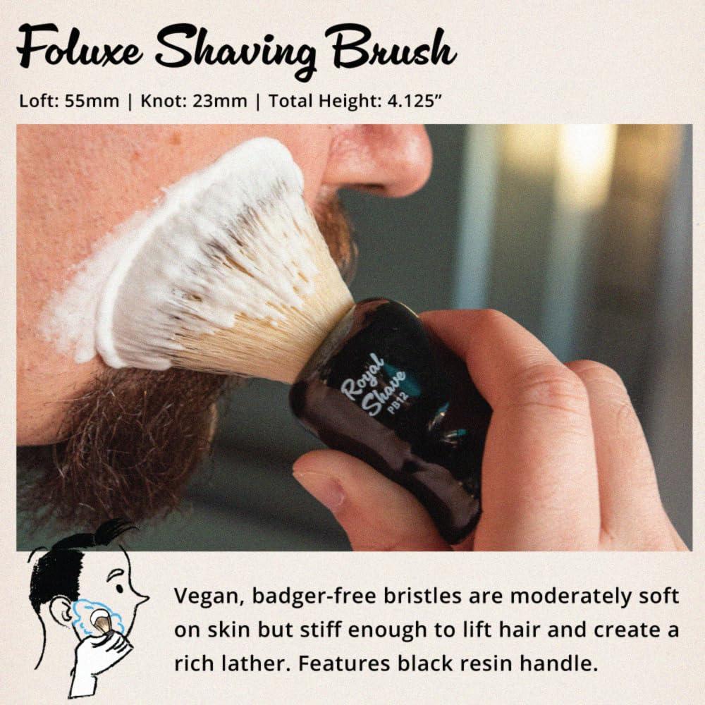 Royal Shave Luxury Safety Razor Shaving Kit by Royal Shave, Complete 6 Piece Shaving Gift Set for Men, Essential Wet Shaving Grooming Kit (Sandalwood)