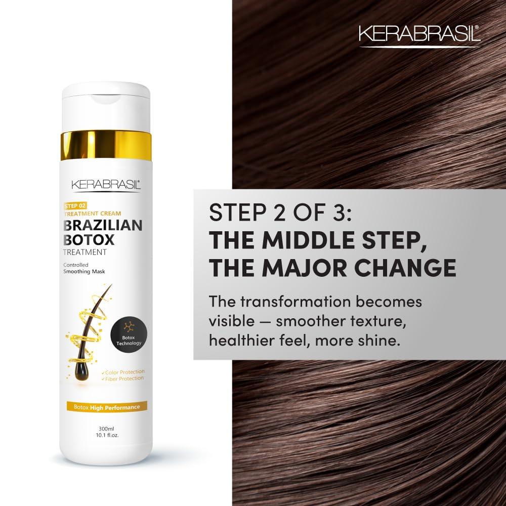 Kerabrasil Kerabrasil Brazilian Keratin Treatment - Deep Repair & Strengthening for Damaged, Frizzy Hair | Smooth & Manageable Locks | Gentle Cleansing, Perfect for Chemically-Treated Hair (Conditioner)