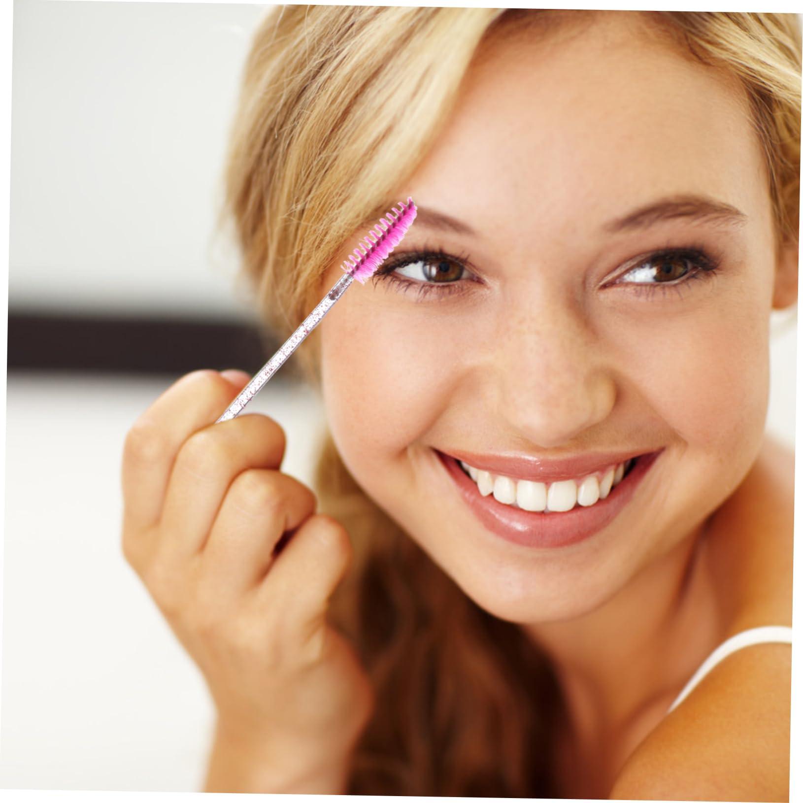 Baluue Baluue Mascara Brush Tube Eyelash Mascara Wands 10pcs Plastic Brush Wands for Travel Makeup