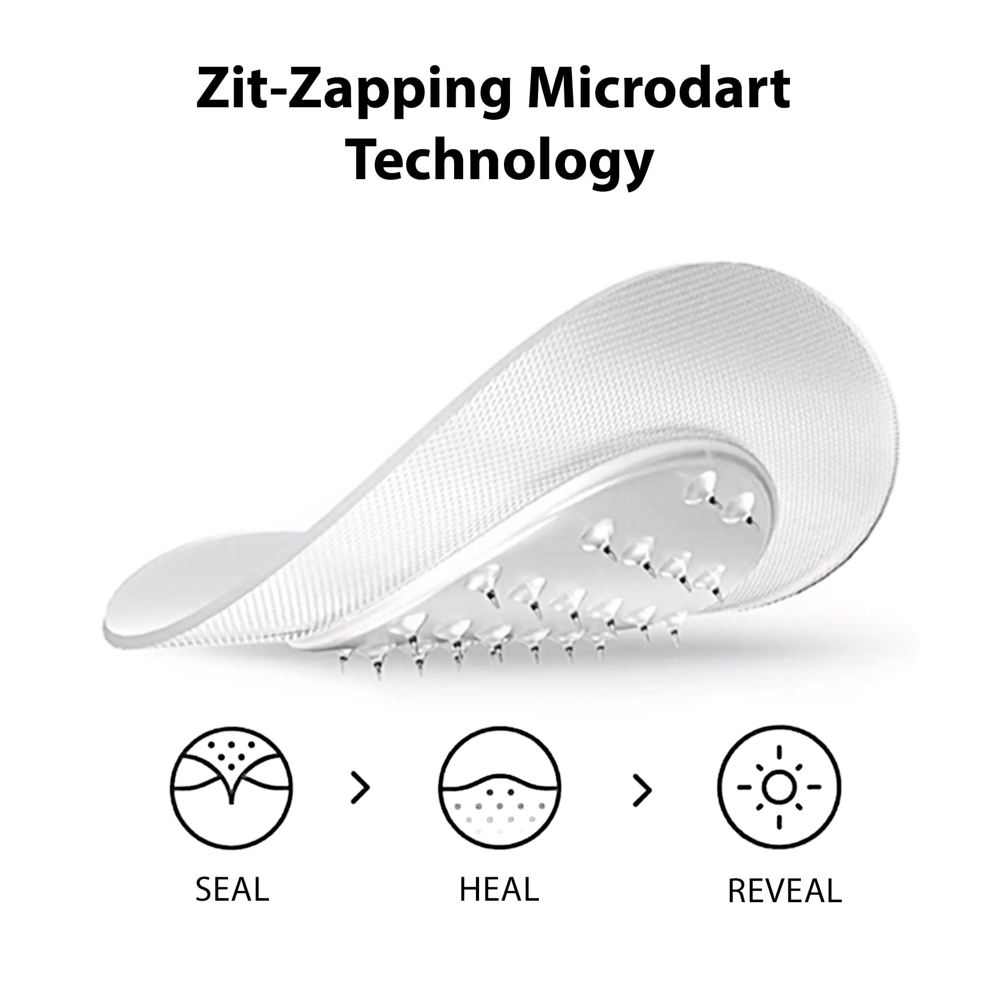 Frilliance Frilliance Microdart Hydrocolloid Acne Pimple Patches for Zits and Blemishes (4 count) Spot Treatment Stickers for Face & Skin, Vegan and Cruelty Free (Deep Dive Micro Darts)