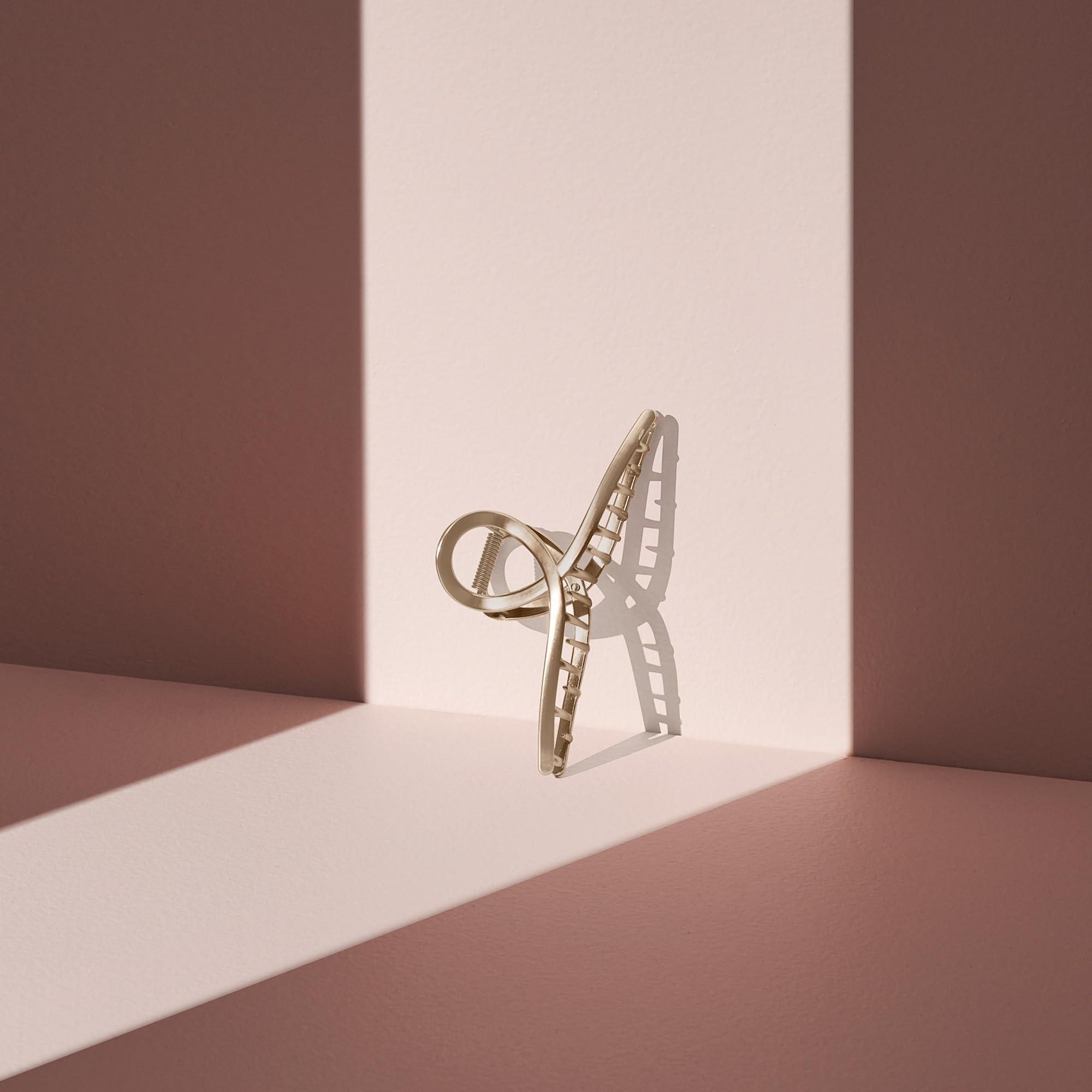 The Hair Edit The Hair Edit French Twist Claw Clip - Large Gold Metal Loop Jaw Clip