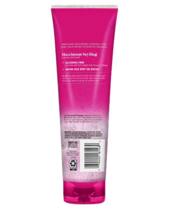 Suave Suave Hair Gel For Women and Men, Maximum Hold Sculpting Hair Gel, 9 oz, (Pack of 12)