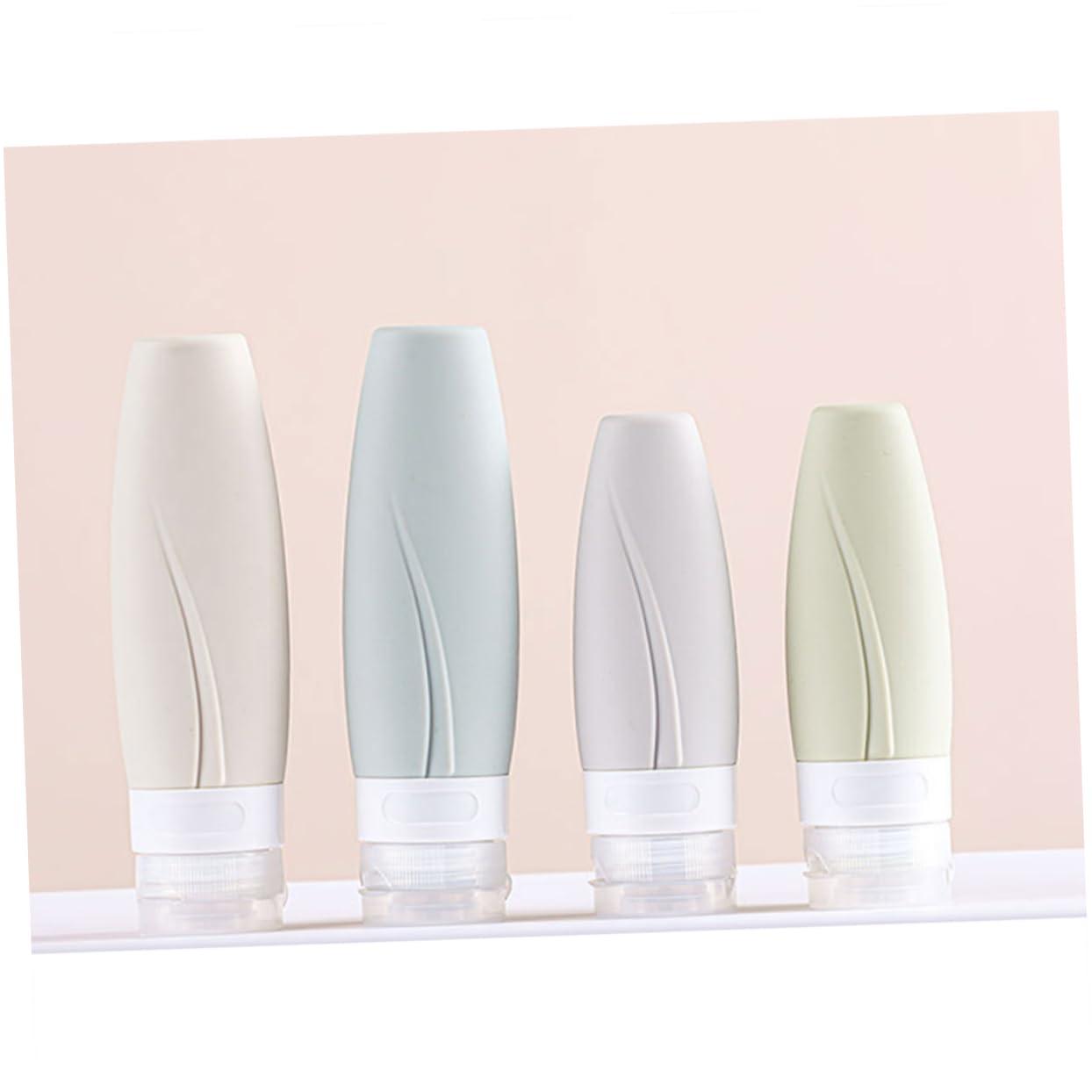 NOLITOY NOLITOY 3pcs Cosmetics Bottles Mini Washing up Liquid Travel Refillable Squeezable Bottles Travel Size Bottles Empty Subpackaging Bottles Silicone Refillable Bottles Lotion Bottles