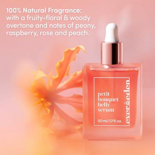 Evereden Evereden Golden Body Serum 3.4 fl. oz. & Petit Bouquet Belly Serum, 1.7 fl oz. | Clean & Vegan Women\'s Belly Oil for Pregnancy and Postpartum Maternity Skincare | Non-Toxic Ingredients