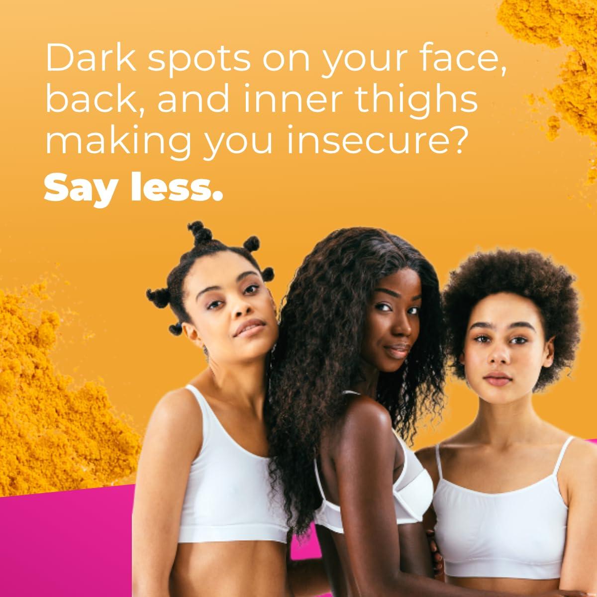 Glo Melanin Glo Melanin Organic Turmeric Soap for Dark Spots & Acne, Turmeric Soap for Skin Brightening and Clearing Formula, All Natural Turmeric Soap Bar