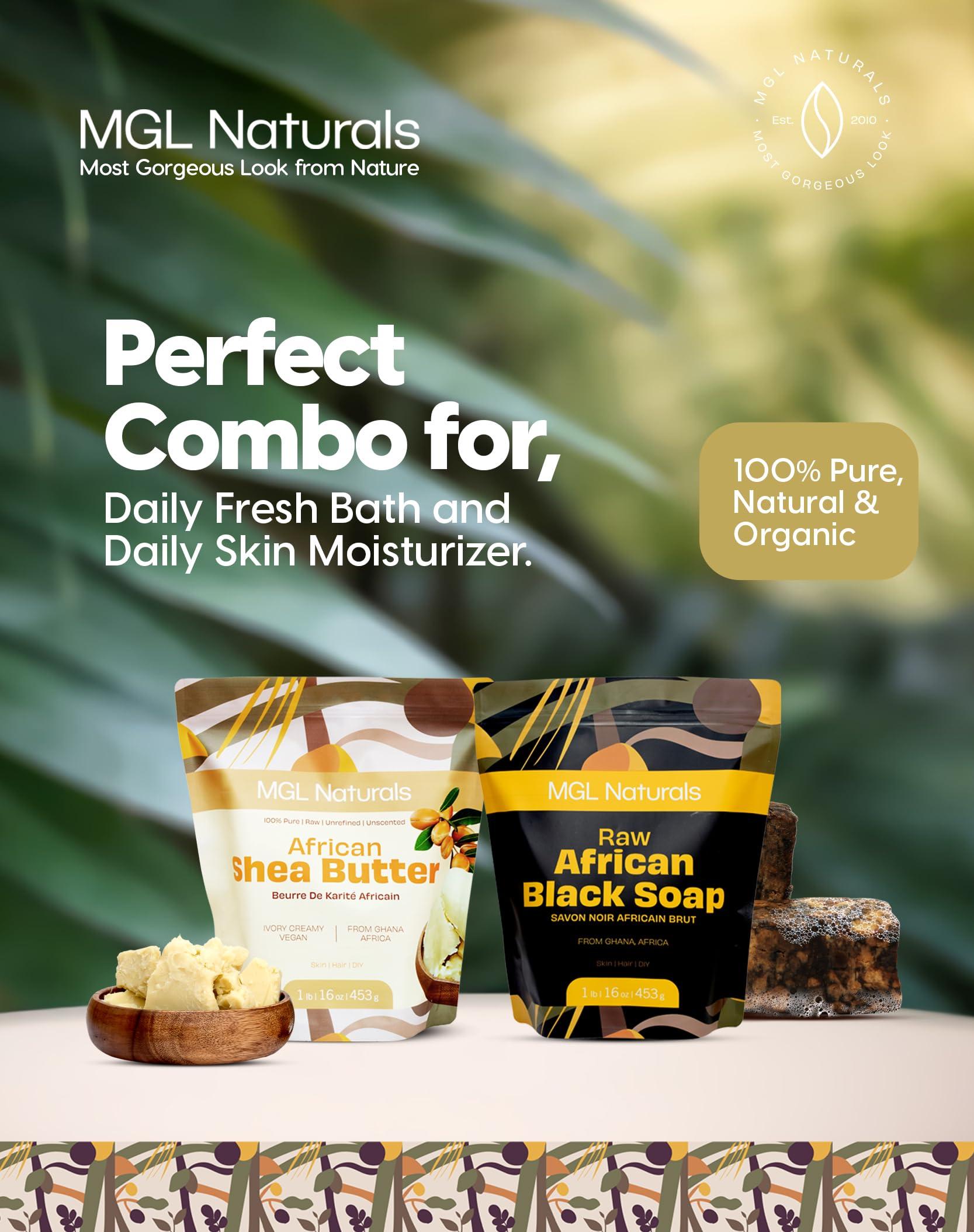 MGL Naturals MGL Naturals Raw African Shea Butter Ivory 5 lb bulk, 100% Pure, Raw and Unrefined. Nourish and moisturize. Use alone or DIY recipes. From Ghana, Africa. (5 lb)