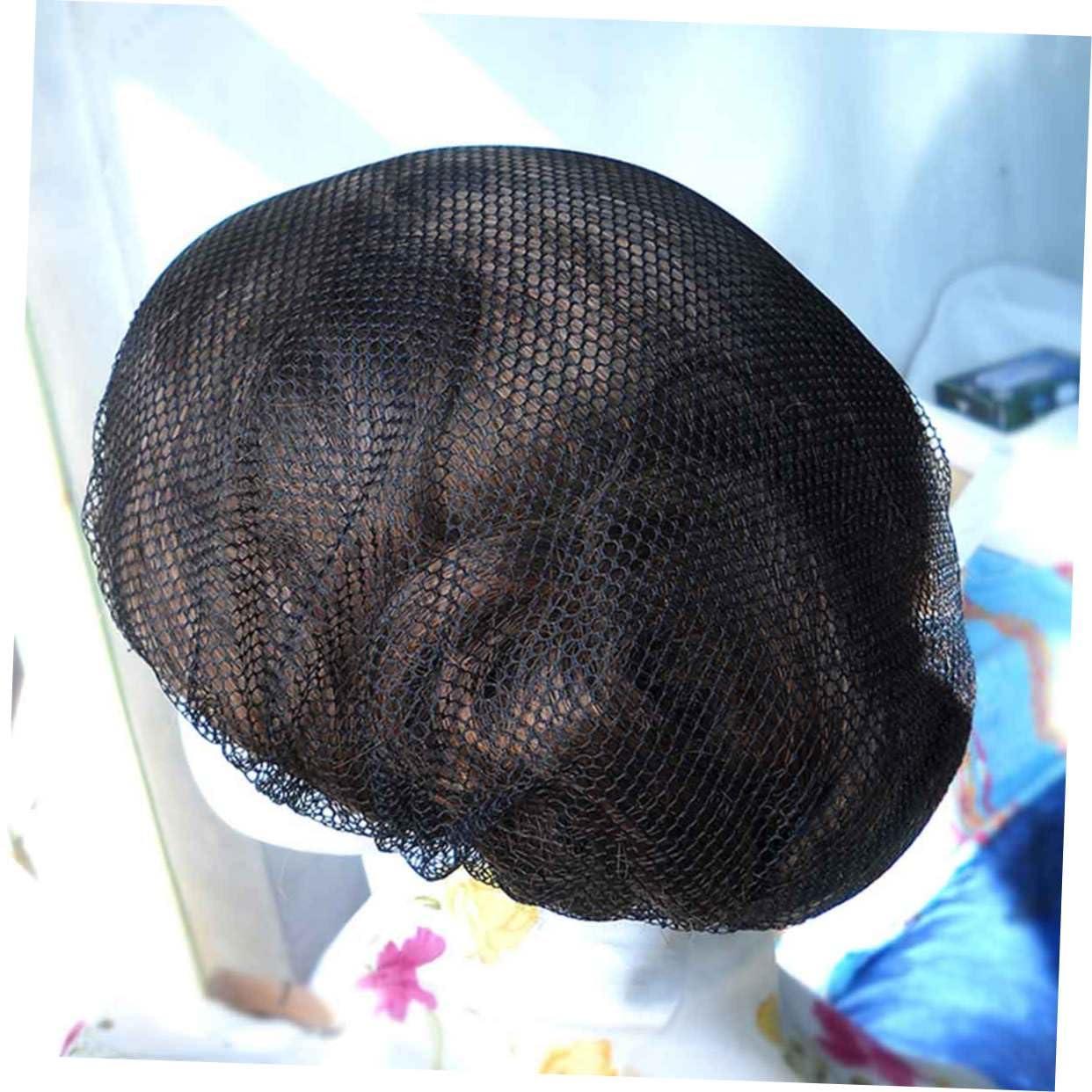 Beavorty Beavorty Black Hair Net 12 Pcs Disposable Hair Net Covers Sleep Hair Bun Net Holder Disposable for Women Hair Nets Food Service Hair Net for Long Hair Wig Hair Set Work