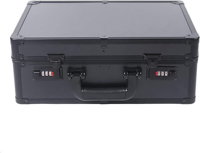 InSyoForeverEC InSyoForeverEC Professional Barber Case, Barber Tool Kits Storage, Double Layer Travel Barber Tool Box, Luxury Carrying Case for Beauty Hair Stylist Pet Groomer with Handle & Secure Numlock (Style 2)