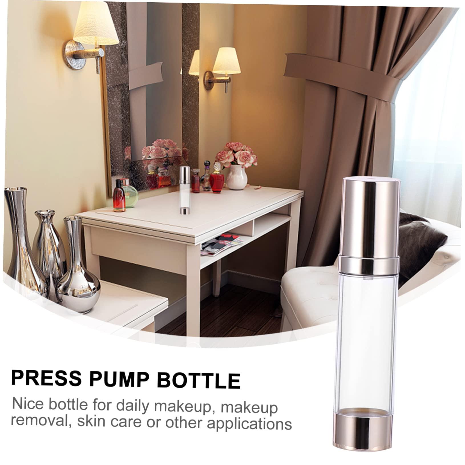 COOLHIYA COOLHIYA 6pcs Set Refillable Airless Pump Bottles Toiletry Bottles for Travel Lotion Portable Dispenser