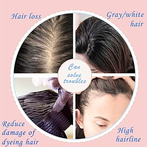 Benehair Benehair Clip in Hair Topper with Bangs Secret Topper Wiglet 100% Human Hair Clip in Top Hairpieces Fringe Bang Replacement Wiglet for Womem with Thinning Hair #27 Dark Blonde 10inch 33g