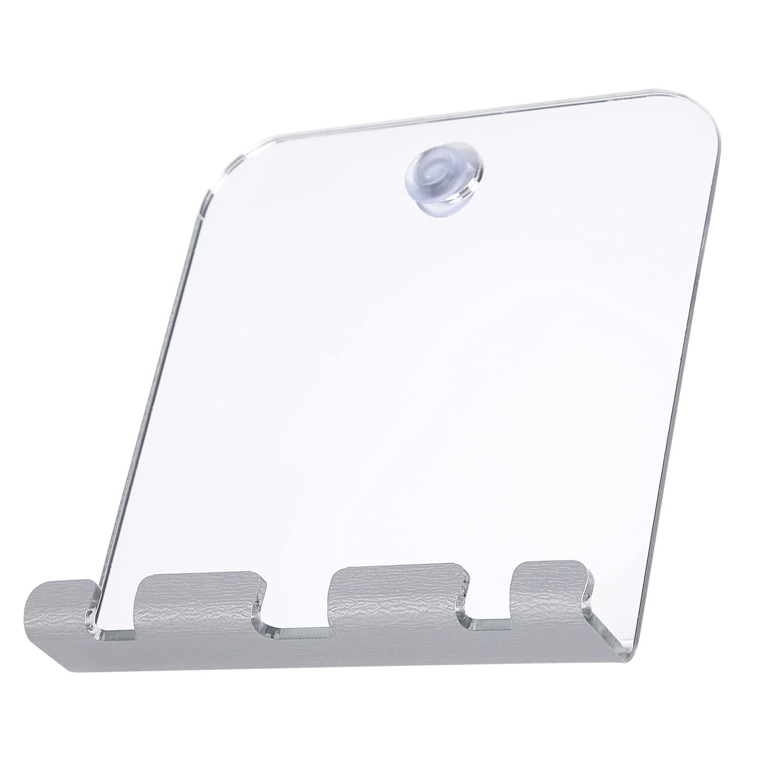 Saluaqui Saluaqui Fogless Shaving Mirror with Hook, Shower Mirror Anti Fog for Closer Shave, Made of ABS Material Shower Mirror Fogless Suction, suitable for family